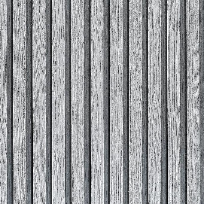 Gray Wood Slat Peel and Stick Wallpaper - 23.6"x120" Textured Faux Wood Self-Adhesive, Waterproof Removable Wall Panel for Bedroom, Living Room, Office - Easy Install by LOVADA