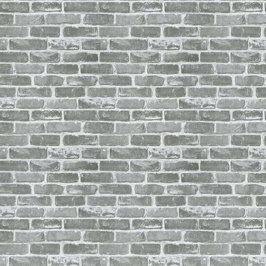Timeet 17.7"×197" 3D Gray Brick Wallpaper Peel and Stick Wallpaper Self Adhesive Contact Paper Faux Brick Textured Wallpaper for Room Wall Decor Vinyl Film Roll by Timeet