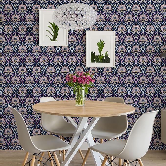 Main Street Peel and Stick Wallpaper Sheets, Modern Art Deco, 12-Pack | 11 x 16 in sheet size; Covers up to 14.67 sq ft; Eco-friendly paper material; No paste or additional adhesive required - Image 6