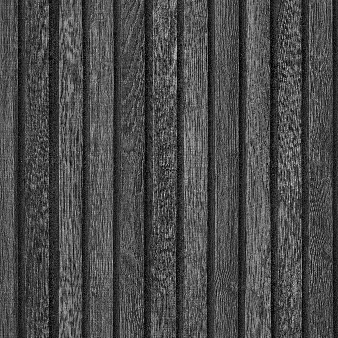 VEELIKE Charcoal Black Wood Slat Peel and Stick Wallpaper 24''x118'' Modern Wood Panel Look Contact Paper Waterproof Self Adhesive Slat Vinyl Wall Covering for Living Room Bedroom Office Accent Walls by VEELIKE