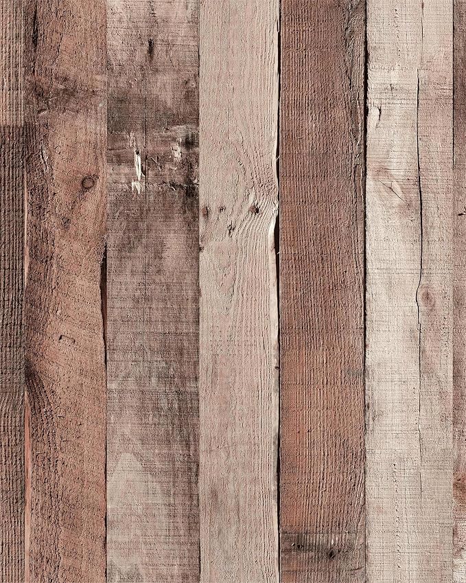 Yun-aeon Natural Wood-Cinnamon Contact Paper Peel and Stick Wallpaper | 17.3"x 120"Self Adhesive Removable Vintage Faux Wood Wall Paper Plank Shelf Home Decoration Kitchen Counter Cover by YUN-aeonPeelandStickWall