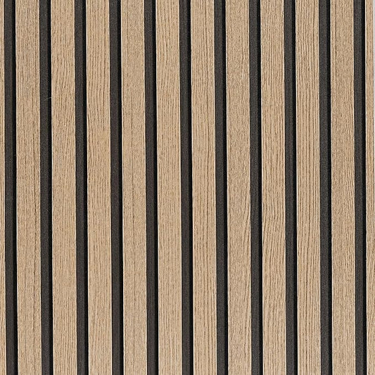 Wood Slat Wallpaper Peel and Stick - 23.6'' x 200'' Self Adhesive Contact Paper for Walls Wood Panels for Wall, Wall Panel, Peel and Stick for Easy DIY Wall Decor (Brown) by LOVADA