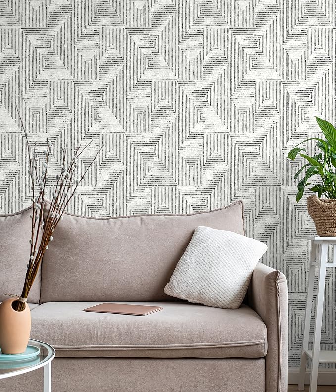 NuWallpaper x Scott Living Black Ink Peel and Stick Wallpaper, Removable Wallpaper, 20.5 in x 18 ft - Image 2