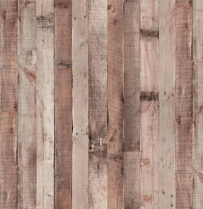 Yun-aeon 17.3"x 1200"Natural Wood-Cinnamon Wood Contact Paper Peel and Stick Wallpaper Self Adhesive Removable Vintage Faux Wood Wall Paper Plank Shelf Home Decoration Kitchen Counter Cover Use | 17.3"x 1200"Self Adhesive Removable Vintage Faux Wood Wa... - Image 7
